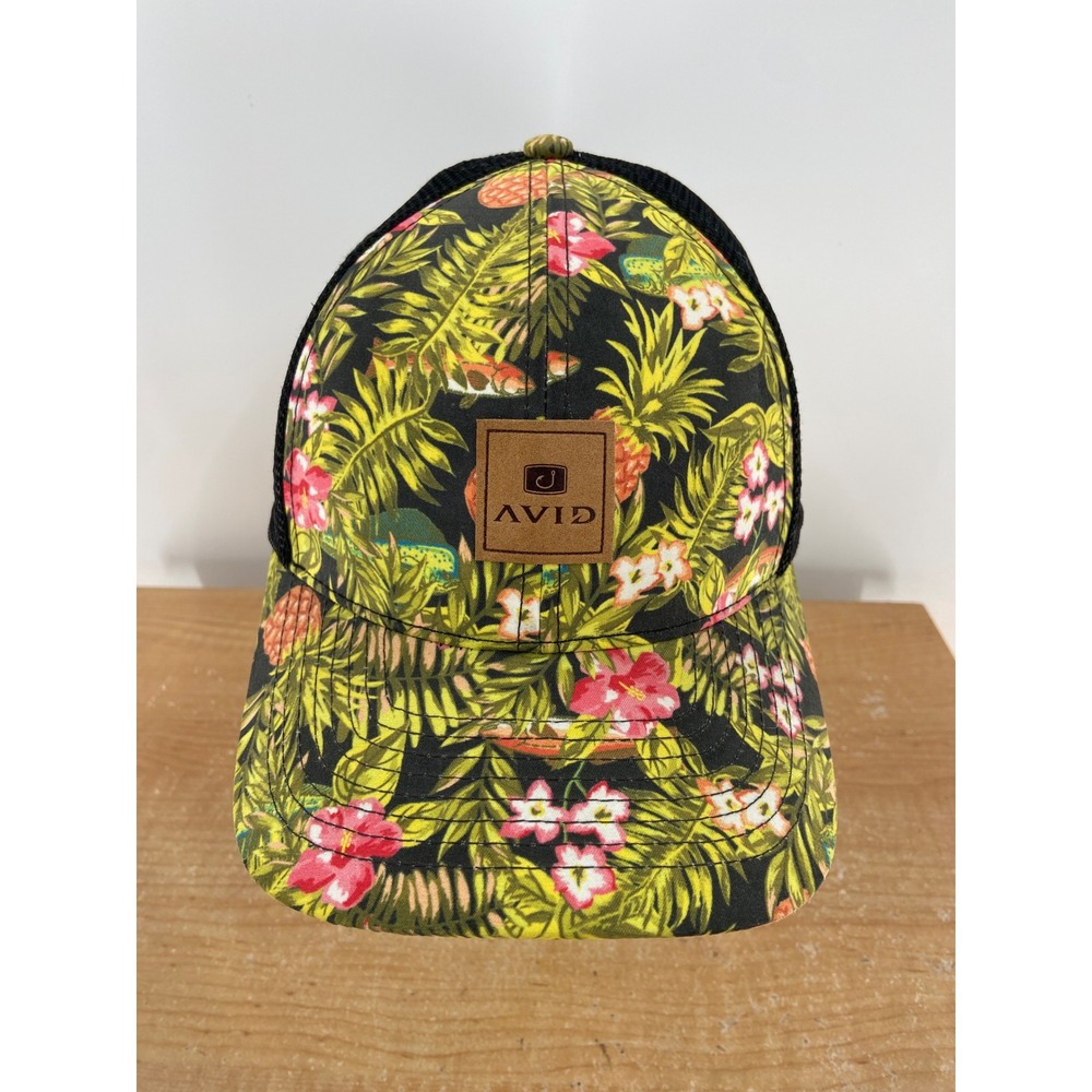 Avid Gear Tropical Floral Mesh Trucker Hat Men's Snapback Casual Outdoor